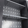 Wall Mounted Hanging Lockable Cabinet Garage Tools Parts Storage Cupboard Metal