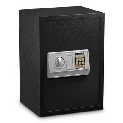48L Digital Electronic Safe Box Cash Jewelry Safecase Security Box Cabinet w/Key