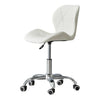 Cushioned Computer Desk Office Chair Chrome Legs Lift Swivel Adjustable Height