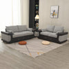 Upholstered Fabric 2 3 Seater Sofa Suite Couch Settee Set Padded Seat Furniture