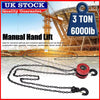 CHAIN HOIST BLOCK AND TACKLE 3TON WINCH CAPACITY ENGINE LIFT PULLER FALL3 METER