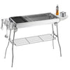 Folding BBQ Charcoal Barbecue Grill Stainless Steel Garden Picnic Camping Stove