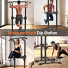 Power Tower Pull Up Dip Station Adjustable Home Gym Strength Training Fitness