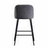 2X Breakfast Bar Stools Thickened Pad Linen Dining Chairs for Counter Kitchen