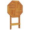 Gecheer Folding Dining Table Garden Table Round Wood Patio Table, Weather O8N0