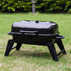 Portable Grill Camping BBQ Garden Barbecue Smoker Burner Charcoal Warming Rack