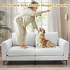 Luxury 2 Seater polyester Fabric Couch Sofa Armchair Comfortable Living Room New
