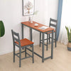 Breakfast Bar Table 2 X Stools Set Solid Pine Wood Kitchen Dining Chair