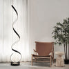 Modern Curved Spiral Floor Lamps Reading Lights Cool White Living Room Lighting