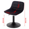 1/2/4x Adjustable Breakfast Bar Stool Gas Lift Swivel Velvet Padded Barstool Pub