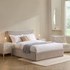 Dusk Ascot Light Grey Chenille King Size Ottoman Storage Bed RRP £899