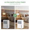 12L/D Portable Home Dehumidifier Quiet Electric Dehumidifier with 24H Timer
