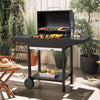 Black XL BBQ Charcoal Grill Barbecue Smoker Garden Outdoor Cooking Grill Steel