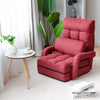 2 IN 1 Folding Lazy Sofa Lounger Floor Gaming Armchair Bed Recliner Adjustable