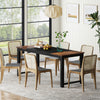 Tribesigns 160 x 60 cm Dining Table, Industrial Kitchen Table for 4-6 Person