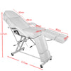 Massage Table Tattoo Chair Adjustable Back Angle Removable Armrests Face Hole