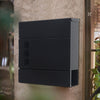 Wall Mounted Parcel Post Box Mailbox Large Steel Lockable Outside Letter w/ Keys