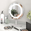 25 CM Makeup Vanity Mirror 3 Color Dimmable LED Lighted Mirror w/ Touch Screen