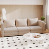 Flamaker Cord Corner Sofa Suite Set Footstool 3 Seater Grey Blue Beige Chairs
