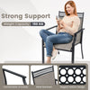 Patio Dining Chairs Set of 2 All Weather Heavy-duty Outdoor High Back Armchairs