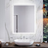 Illuminated LED Bathroom Mirror With Lights Demister Pad Touch Sensor 900×700mm