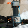 Wood Burning Stove Wood Camping Stove Heater with 2 Cooking Positions Portable