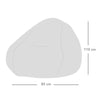 Waffle Slouchbag Adult Bean Bag Chair - Home Lounge & Bedroom Decor - 80 x 110cm