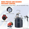 Spray Paint Pressure Pot Tank 10L/2.5gal 1.5mm+4.0mm Nozzles Dual SprayGun
