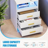 Bedside Table with Charging Station & Led Lights, Bedside Cabinet with 3 Drawers