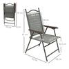 Garden Folding Chairs Portable Outdoor 2Seater Unit Camping High Back Armchair