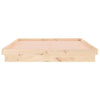 LED Bed Frame 150x200 cm King Size Solid Wood