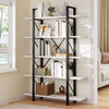 5-Tier Freestanding Bookshelf, Modern Open Display Storage Rack, White
