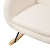 Nursing Rocking Chair Nursery Glider Rocker High Back Armchair for Living Room