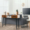 Industrial Console Table Accent Dressing Table Sofa Side Display Desk W/2 Drawer