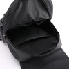 New Mens Travel Backpack PU Leather Satchel Laptop Bag Camping Hiking Rucksack