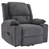 Electric Recliner Armchair with Massage &Heat Extended Footrest Lounge Sofa Grey