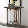 Large Wooden Hallway Console Table Entry Side Display Desk Industrial Wood Table