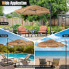 2.7m Cantilever Hula Tiki Thatch Patio Beach Umbrella w/ Vented Top