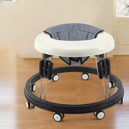 Baby Walker Folding Compact Walker Height Adjustable for Girls Boys 6-18 Months