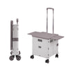 Folding Shopping Trolley Box 55L Camping Picnic Boot Cart Storage Stair Climbing
