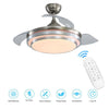 42Inch Large Retractable Ceiling Fan LED Light 6 Speed 3 Changing Color w/Remote