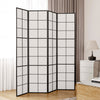 4 Panels Room Divider Wooden Frame Privacy Screen Separator Partition Screening