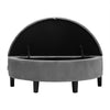 Velvet Storage Ottoman Footrest Bench Stool Box Seat Pouffe Chair Chest Bedroom