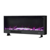 46'' Insert/ Wall Mount LED Fireplace Electric Inset Fire Media W/ Standing Feet