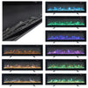 Electric Fireplace Media LED Wall Fire Wall Mounted / Standing Heater 40-100in
