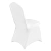 50PCS Stretch Spandex White Folding Chair Covers General Wedding Universal