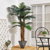 Large 180cm Faux Palm Tree Fake Artificial Green Plants Realistic Tree Garden UK