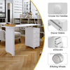Nail Desk Professional Manicure Table Nail Tech Workstation Art Beauty Salon Bar