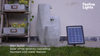 Solar Power LED Lit White Serenity Cascade Outdoor Garden Water Fountain Feature