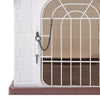 Weatherproof Indoor Outdoor Plastic Pet Puppy Dog House Dog Kennel Shelter Home